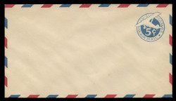 U.S. Scott # UC  1/10, UPSS #AM2/28 1929 5c Blue Plane (Tail Leans), Border Type b/2  - Mint (See Warranty)