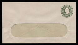U.S. Scott # U 420d/10-WINDOW, UPSS #2047/39 1915-32 1c Franklin, green on white, Die 5 - Mint (See Warranty)