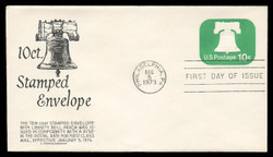 U.S. Scott #U567 10c Liberty Bell Envelope First Day Cover.  Anderson cachet, BLACK variety.