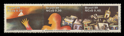 BRAZIL Scott # 2166, 1989 Rebellion Bicentennial (Strip of 3)