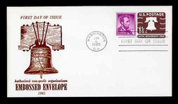 U.S. Scott #U547 1¼c Liberty Bell Envelope First Day Cover.  Centennial cachet.