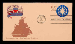 U.S. Scott #U571 11c Bicentennial - Seafaring Tradition Envelope First Day Cover.  MARG cachet.