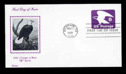 U.S. Scott #U592 (18c) "B" Eagle Envelope First Day Cover.  Lorstan  cachet.