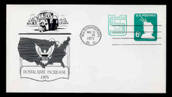 U.S. Scott #U561 6c (U551) + 2c Statue of Liberty Envelope First Day Cover.  Day Lowry Aristocrat cachet.