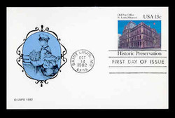 U.S. Scott #UX 97 13c Old St. Louis P.O. Postal Card First Day Cover.  New Direxions cachet.