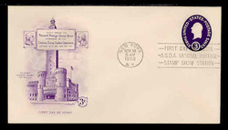 U.S. Scott #U534 3c George Washington Envelope First Day Cover.  Artmaster cachet.