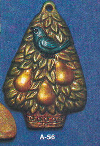 A-056 Partridge in a Pear Tree Ornament Mold
