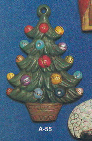 A-055 Christmas Tree Ornament Mold