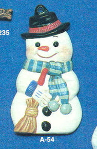 A-054 Snowman Ornament Mold
