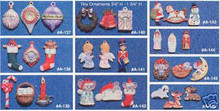 Ceramic molds, Alberta Christmas Ornaments 10 Mini