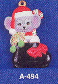 A-494 Santa Mouse in Boot