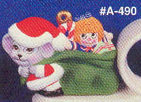 A-490 Santa Mouse with Bag