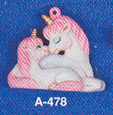 A-478 Reclining Mama / Baby Unicorn