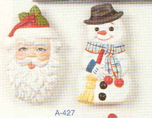 A-427 Magnets- Santa / Snowman