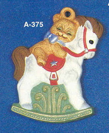 A-375 Teddy Bear on Rocking Horse