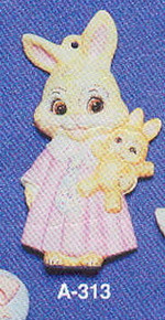A-313 Girl Bunny with Doll