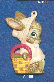 A-195 Girl Bunny w/ Bonnet