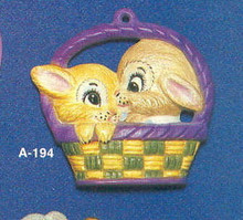A-194 Two Bunnies in Basket