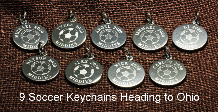 Personalized Soccer Keychain