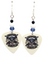 Guns N Roses on White Guitar Pick Earrings