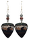 Linkin Park Guitar Pick Earrings, Handmade in USA