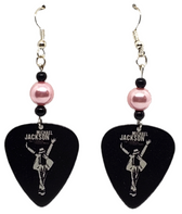 Michael Jackson Guitar Pick Earrings, Handmade in the USA