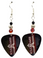 Ramm Stein Guitar Pick Earrings, Handmade in the USA