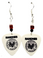 The Ramones Guitar Pick Earrings, Handmade in the USA