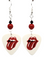 The Rolling Stones Guitar Pick Earrings, Handmade in the USA