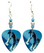 Dolphins Guitar Pick Earrings, Handmade in USA