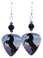 Black Horse, Stallion Guitar Pick Earrings, Handmade in USA