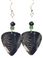 Zebra Guitar Pick Earrings, Handmade in USA