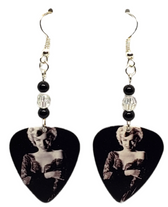 Marilyn Monroe Guitar Pick Earrings, Handmade in the USA