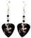 Marilyn Monroe Guitar Pick Earrings, Handmade in the USA