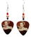Marilyn Monroe Guitar Pick Earrings, Handmade in the USA