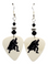Batman Guitar Pick Earrings, Handmade in the USA