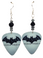 Batman Guitar Pick Earrings, Handmade in the USA