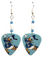 Donald Duck Guitar Pick Earrings, Handmade in the USA