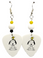 Snoopy and Woodstock Guitar Pick Earrings, Handmade in the USA
