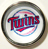 Minnesota Twins Baseball Snap Jewelry Charm, 18mm