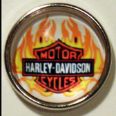 Harley Davidson Motorcycles Snap Jewelry Charm, 18mm
