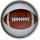 Football Sport Snap Jewelry Charm, 18mm