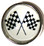 NASCAR Auto Racing Flags Snap Jewelry Charm, 18mm