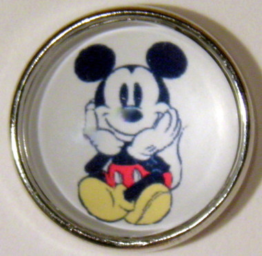 Disney Mickey Mouse Snap Jewelry Charm, 18mm