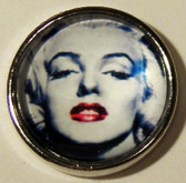 Marilyn Monroe Face Snap Jewelry Charm, 18mm