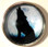 Wolf Howling at Moon Snap Jewelry Charm, 18mm