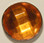 Solid Light Orange Faceted Gem Snap Jewelry Charm, 20mm