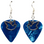 Dove Outline Charm on Guitar Pick Earrings