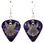 Angel Charm on Guitar Pick Earrings, Handmade in USA