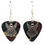 Angel Charm on Guitar Pick Earrings, Handmade in USA